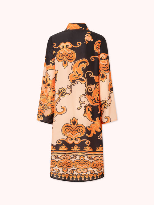 KAFTÁN ESTAMPADO NARANJA KAIRA