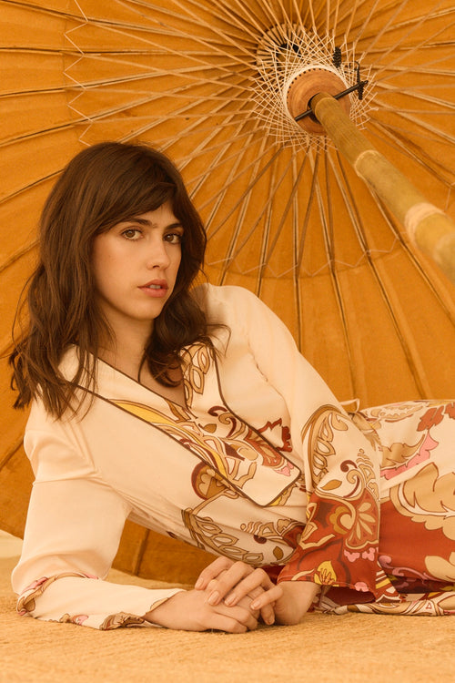 KAFTÁN ESTAMPADO ROSA VEDHA