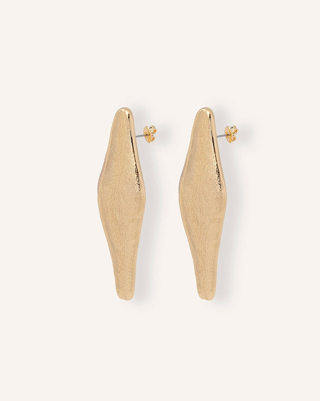 LEMON LEAF PENDIENTES GRANDES DORADOS