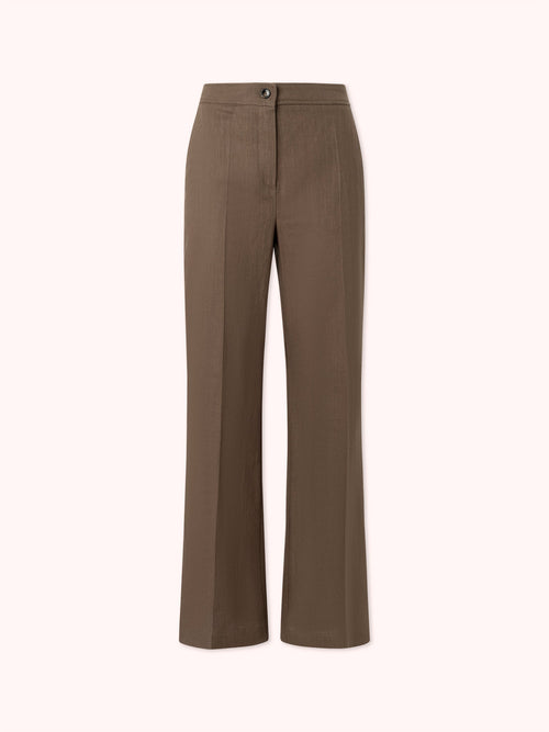 PANTALÓN DE LINO NATURAL KAKHI CHARLES