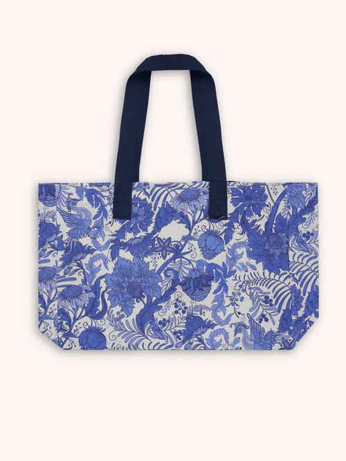 TOTE BAG AZUL JUAN AVELLANEDA X SEE IOU